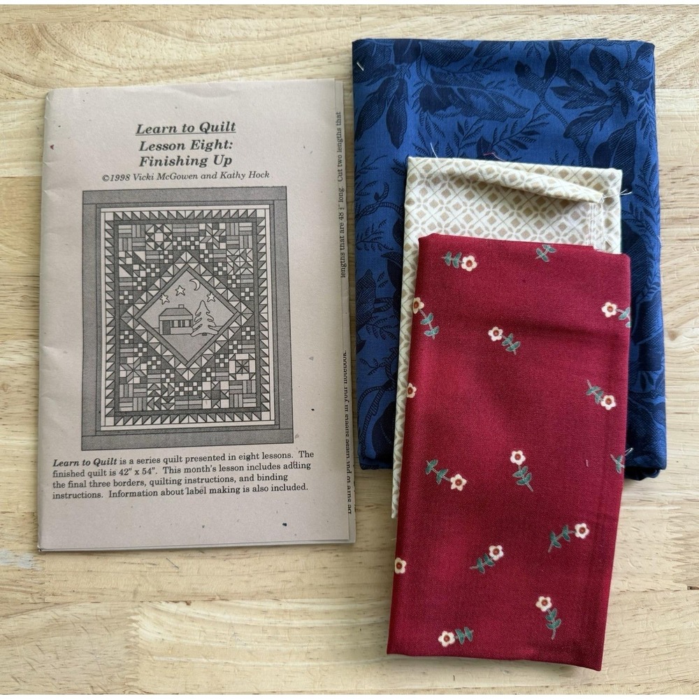 Learn to Quilt Quakertown Quilts‎ Lesson Eight: Finishing Up w Fabric